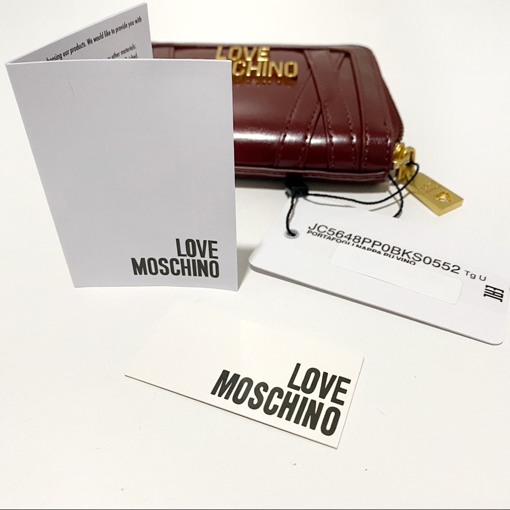 MOSCHINO Love Moschino Gold Logo Zip-Around Wallet 
Authentic NWT - Picture 14 of 15